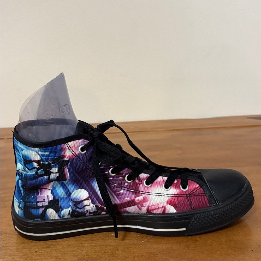 Star Wars Storm Troopers Canvas High-Top Sneakers Size 9 - Picture 6 of 14